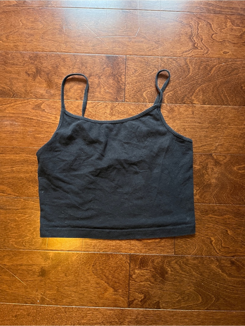 NOBO Black Spaghetti Strap Crop Camisole
